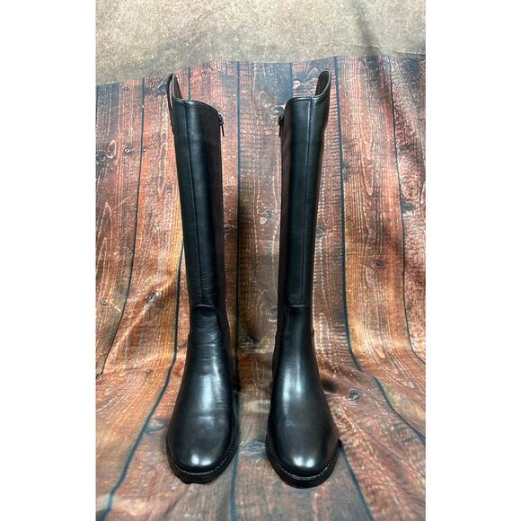 INC International Concepts Aleah Leather Boots - Black - size 6 - Picture 7 of 11
